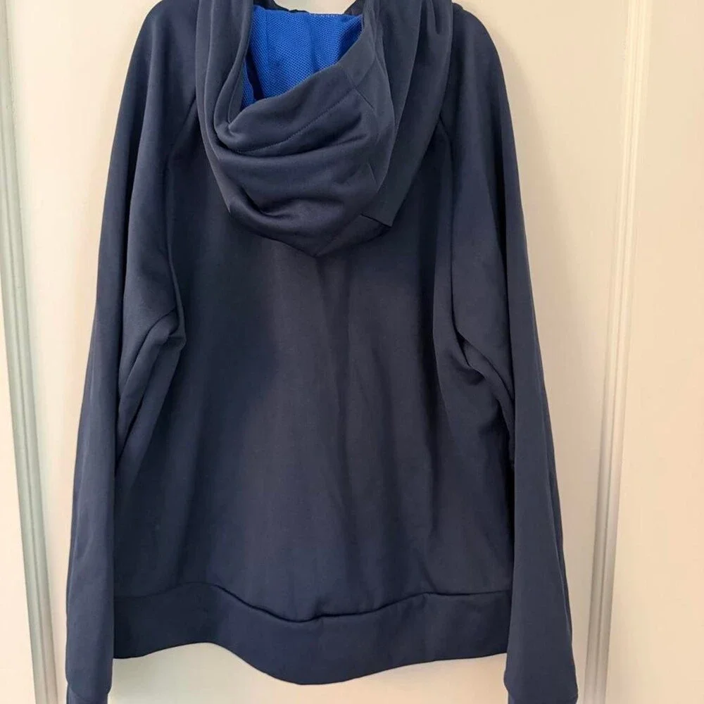 Nike Dri-Fit blue & navy zip-up hoodie in size youth L #athletic #performance